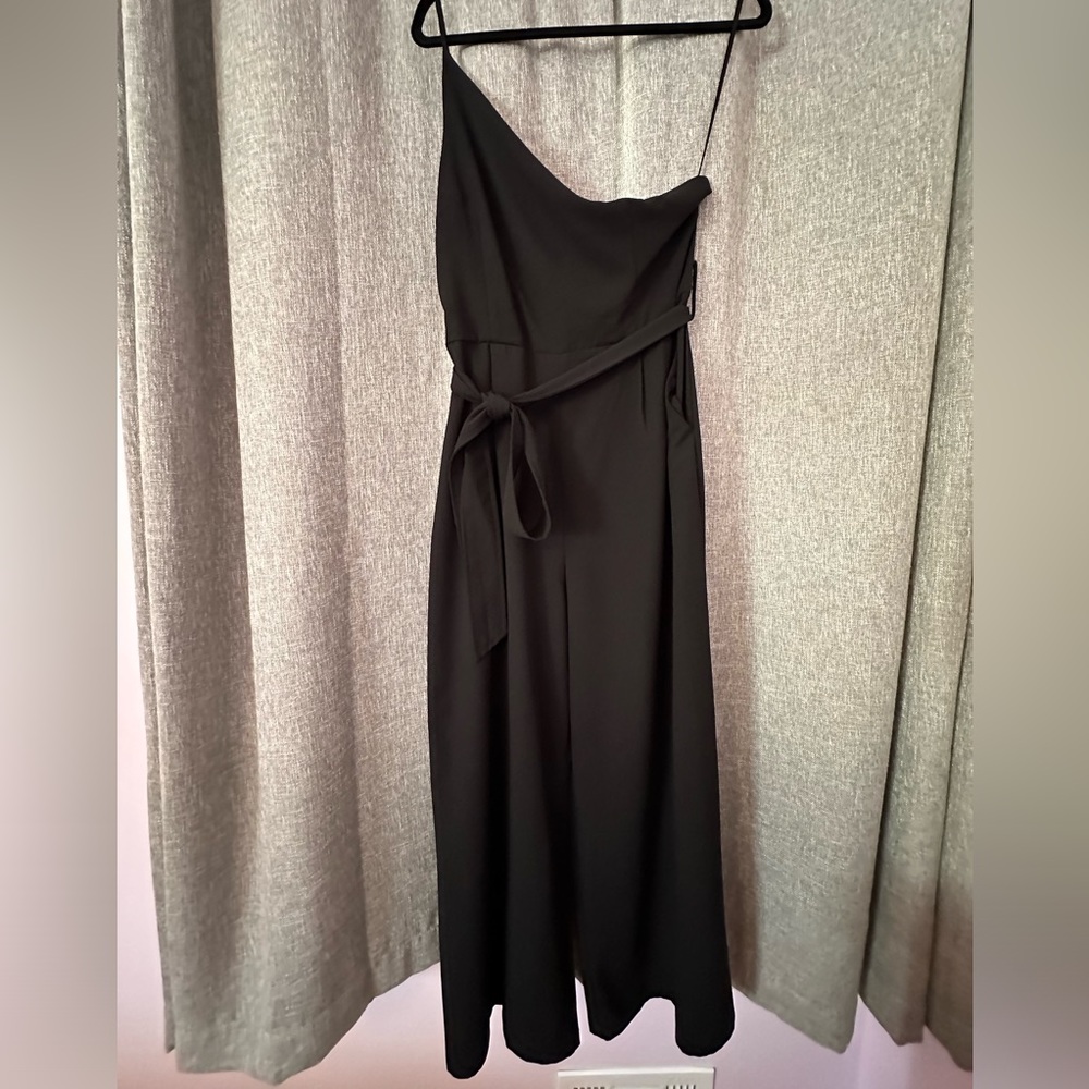 Petal + Pup asymmetrical black jumpsuit size 10